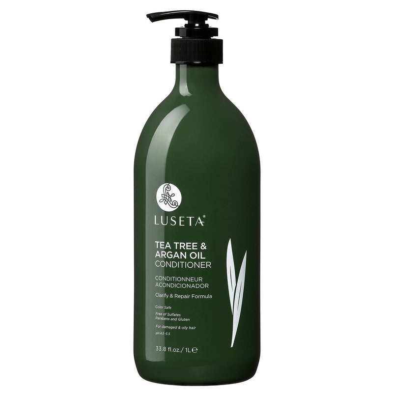 L LUSETA Luseta Tea Tree Oil Conditioner - Natural Anti Dandruff Treatment for Dry and Damaged Hair, Sulfate Free & Safe for Color Treated Hair 33.8oz - Image 1